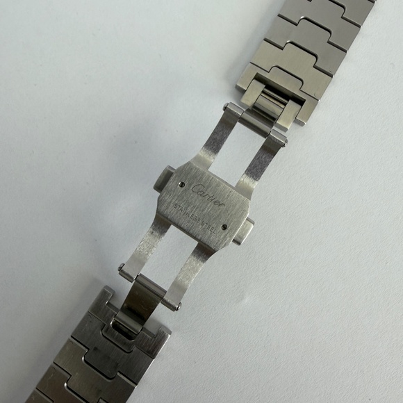 21mm Quick Switch Smart Links 39.8mm Santos de Cartier Watch 316L Steel Bracelet - Picture 10 of 13